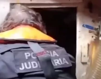 Captura de pantalla del video publicado por las fuerzas de seguridad de Portugal. Fuente: X