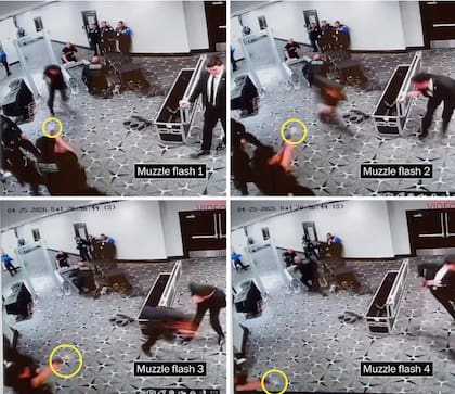 Captura de pantalla del video revisado por The Washington Post