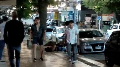 Captura de video del momento posterior al ataque