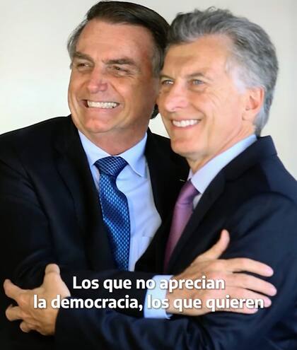 Captura del video de Alberto Fernández