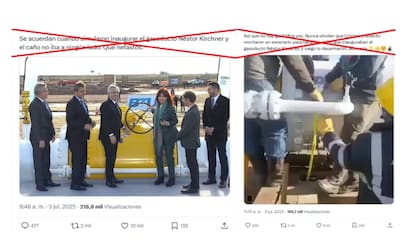 Capturas de pantallas hechas el 7 de julio de 2025 de publicaciones en X