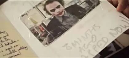 Capturas del diario de Heath Ledger para crear el personaje de The Joker. Captura: Too Young To Die: Heath Ledger
