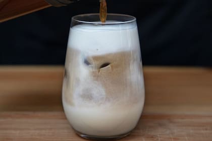 Capuchino helado con vainilla.