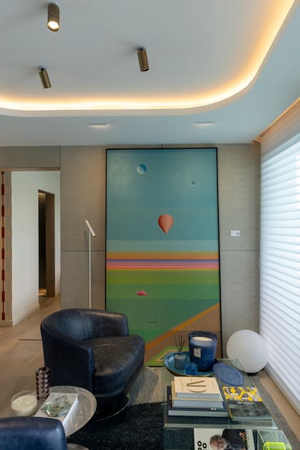 Caracterizado por la fluidez de las líneas curvas, el espacio de Leti Rocco es un ejemplo del uso creativo de los sistemas Durlock.