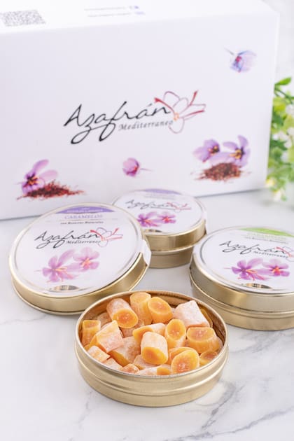 Caramelos de azafrán.