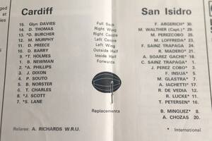 Cardiff-SIC, el programa de un partido inolvidable para el rugby argentino