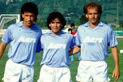 Careca, Maradona y Alemao, el trío de extranjeros de Napoli, cuando solo se permitían tres jugadores no europeos en los equipos