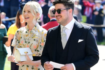 Carey MuIligan y su marido en la boda real del príncipe Harry y Meghan Markle