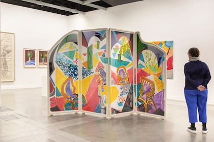 "Caribbean Tea Time", de la serie de David Hockney que tiene ejemplares en la Tate de Londres y en el Met de Nueva York
