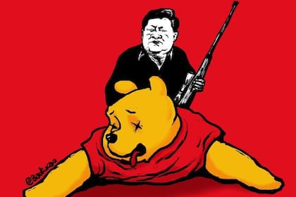 Una de las caricatura más conocidas del dibujante disidente Badiucao