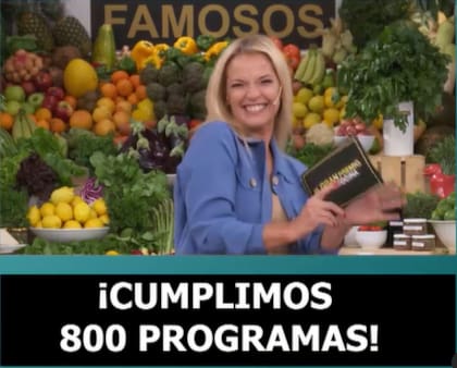 Carina Zampini celebró con emoción los 800 programas de El gran premio de la cocina