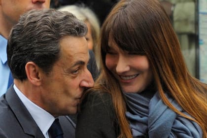 Carla Bruni y su marido, Nicolas Sarkozy