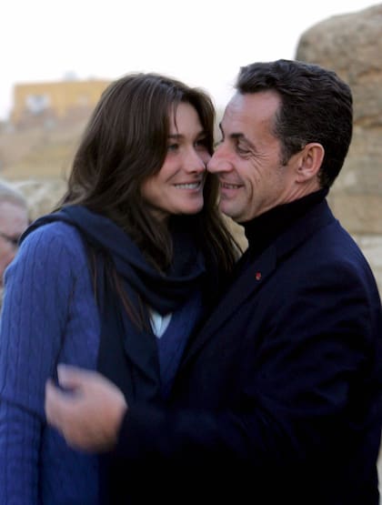 Carla Bruni y su marido, el ex presidente Nicolás Sarkozy