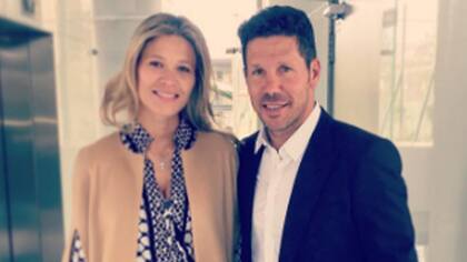 Carla Pereyra y Diego Simeone, flamantes padres de una niña