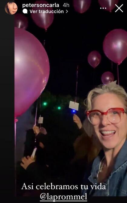 Carla Peterson, en el homenaje dedicado a Mariana Prommel