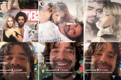 Carla Peterson le mostró a Luciano Castro una producción de fotos sensuales que hicieron juntos