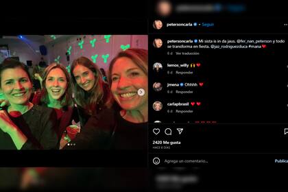 Carla Peterson mostró su nuevo look (Foto Instagram @petersoncarla)