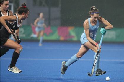 Carla Rebecchi, una de las cuatro leonas históricas que volvieron este año al seleccionado, convocadas por Carlos Retegui.