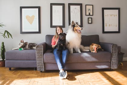 Carla, una de las anfitrionas de mascotas para Navidad