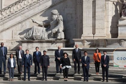Carla Vizzotti, hoy, en Roma, en la cumbre de ministros de Salud del G-20
