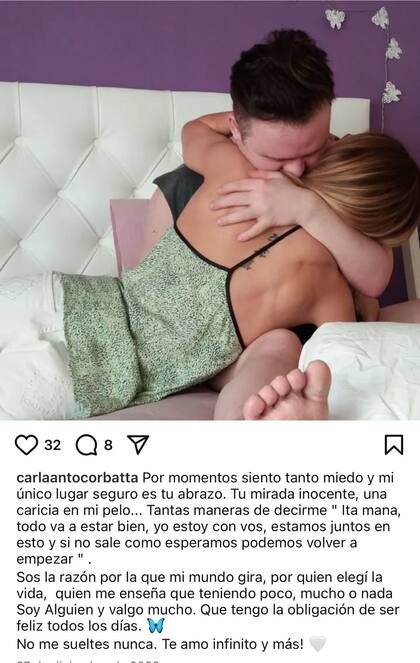 Carla y Andrés y una relación que se ve en las redes.