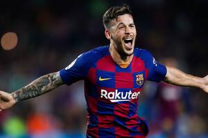 Carles Pérez cuando jugaba en el Barcelona