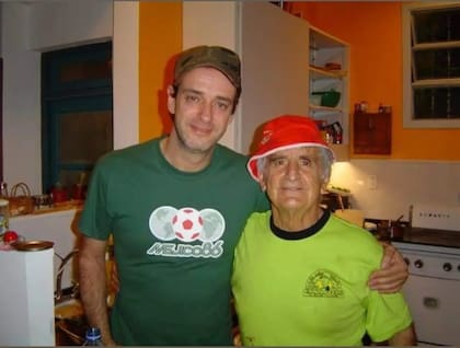 Carlitos junto a Gustavo Cerati