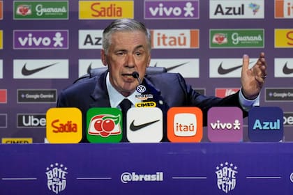 Carlo Ancelotti, durante la conferencia de prensa tras anunciar al plantel de Brasil que irá al Mundial
