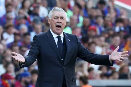 Carlo Ancelotti, en el reciente clásico contra Barcelona