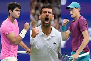 Carlos Alcaraz, Novak Djokovic y Jannik Sinner, los tres máximos favoritos a ganar el Australian Open 2024, según las apuestas