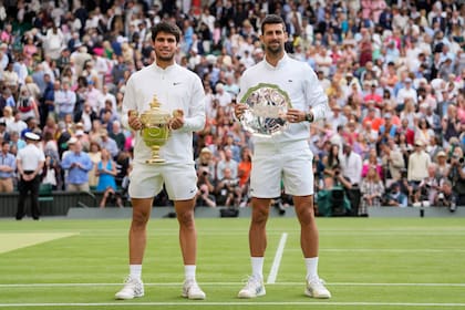 Carlos Alcaraz y Novak Djokovic ya saben lo que es verse en la final de Wimbledon: fue en 2023