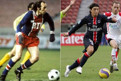 Carlos Bianchi y Marcelo Gallardo, en el PSG.