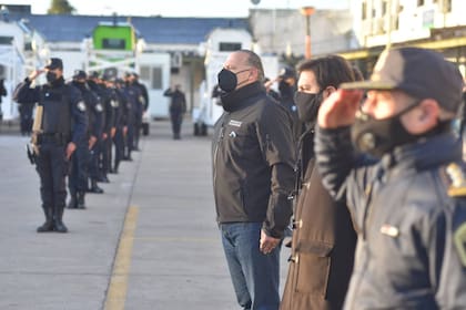 Carlos Bianco y Sergio Berni