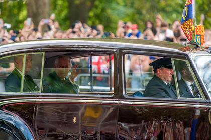 Carlos el domingo pasado, al salir del Palacio de Buckingham