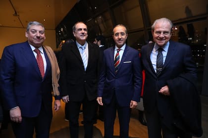 Carlos Enciso Christiansen, el embajador Julio Lascano, Fares Yassir y Tomás Pfortner