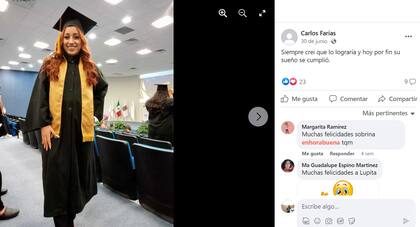 Carlos Farías también compartió su emoción ante el triunfo de su hija