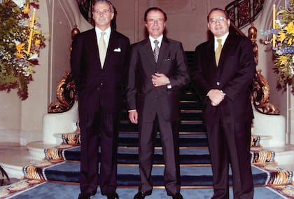 Carlos Fedrigotti, Carlos Menem y Manuel Rocha