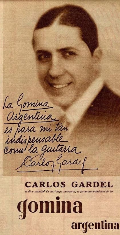 Carlos Gardel fue un embajador de la marca en Europa