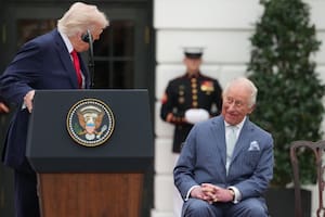 Carlos III y Donald Trump en la Casa Blanca
