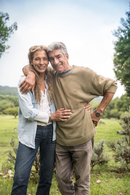 Carlos Giri junto a Nélida, su esposa hace 45 años.