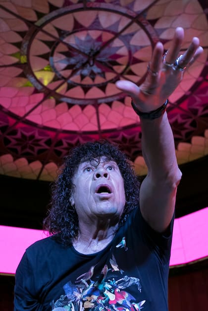 Carlos "La Mona" Jiménez durante su entrevista con LA NACION en la presentación de su festival "Bum Bum", en octubre del año pasado