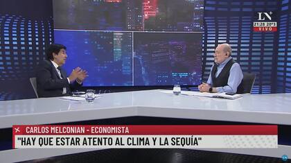 Carlos Melconían junto a Alfredo Leuco en LN+