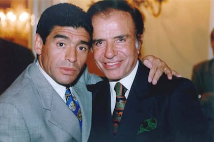 Junto a Diego Maradona, a quien nombró embajador itinerante del deporte argentino