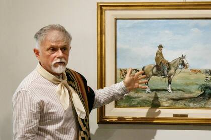 Carlos Montefusco, en el Museo Las Lilas de Areco