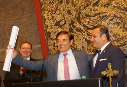 Carlos Rovira con Oscar Herrera Ahuad