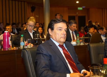 Carlos Rovira, el jueves pasado durante la sesión en la que se votó su proyecto