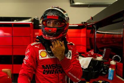 Carlos Sainz, el piloto español de la escudería Ferrari