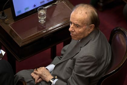 Carlos Saúl Menem en el Senado de la Nación