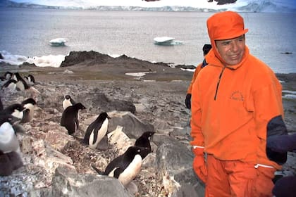 Carlos Saul Menem en la Antártida