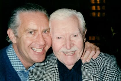 Carlos Siderman con su padre